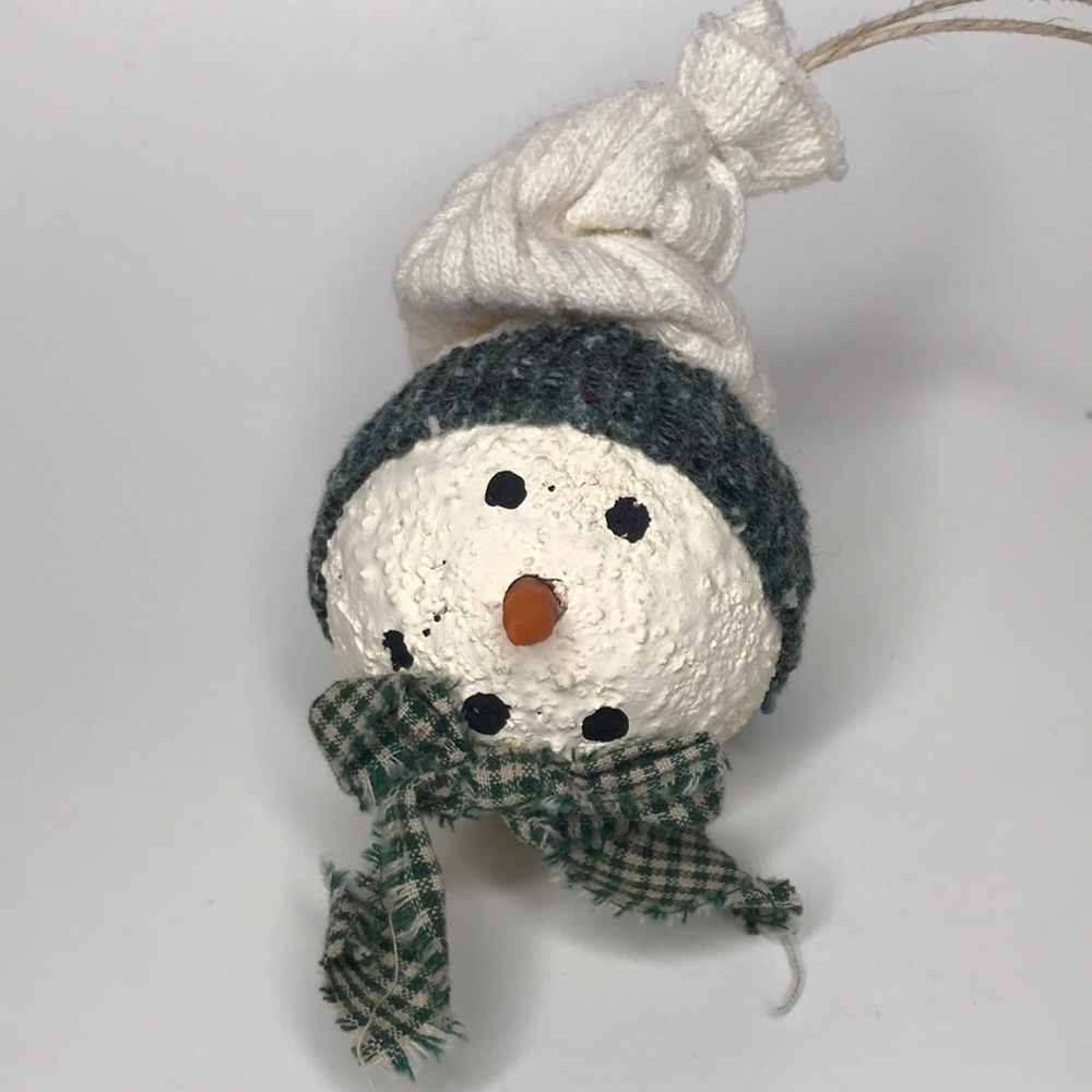 Snowman Head Winter Decoration